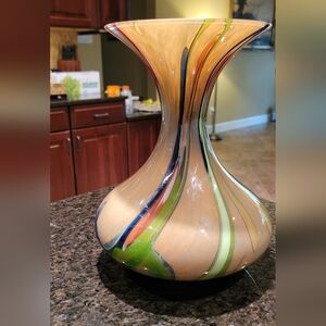 MURANO Swirl Multi-Color Vase